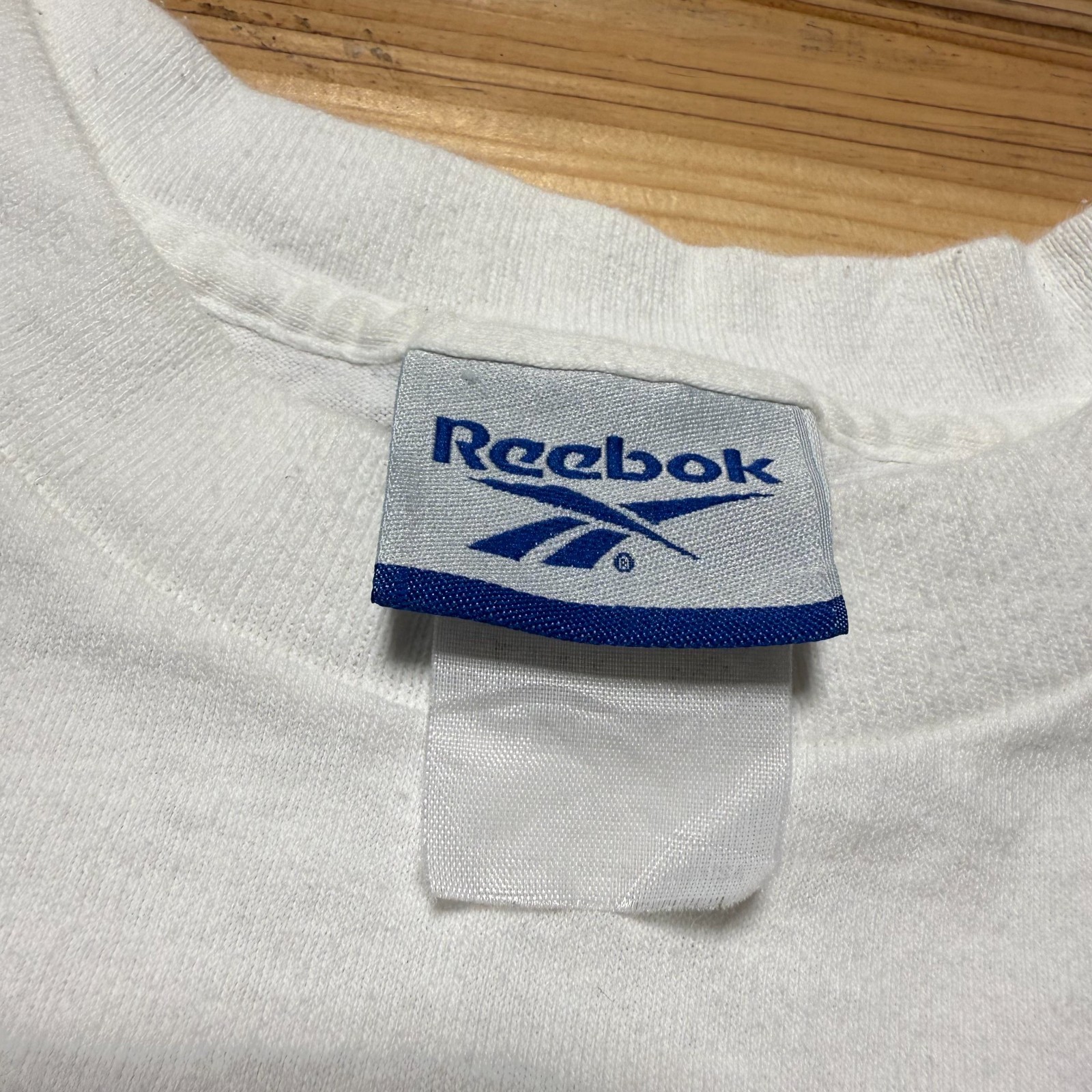Vintage 90s Reebok Big Logo Spellout Streetwear Skater Single Stitch Shirt - XL gallery