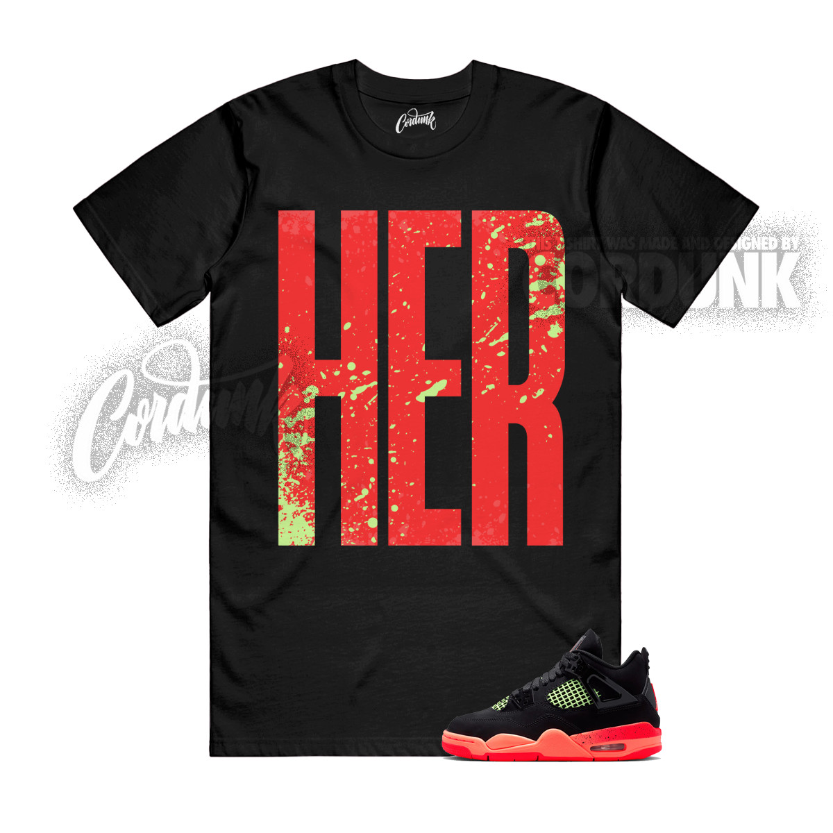 4 Black Infrared Barely Volt Infrared Bright Mango 23 T Shirt Match HERTALL gallery