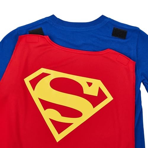 Superman Costume Boy's Blue Crew Neck Short Sleeve 14 Superman Costume Blue gallery