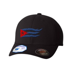 Flexfit Hats for Men & Women Cuba Cuban Flag Flame Embroidery Polyester