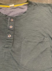 Reverse Threads Henley Shirt Small