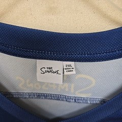 The Simpsons Hockey Jersey Double Sided Print SZ 2XL D’oh