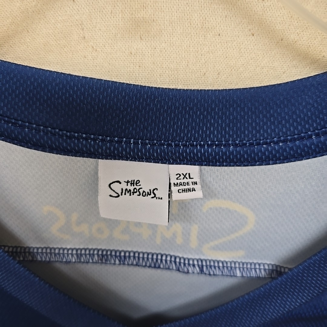 The Simpsons Hockey Jersey Double Sided Print SZ 2XL D'oh gallery