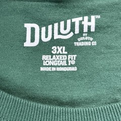 Duluth Trading Longtail Pocket T Shirt Mens 3XL Green Relaxed Fit Crewneck NEW