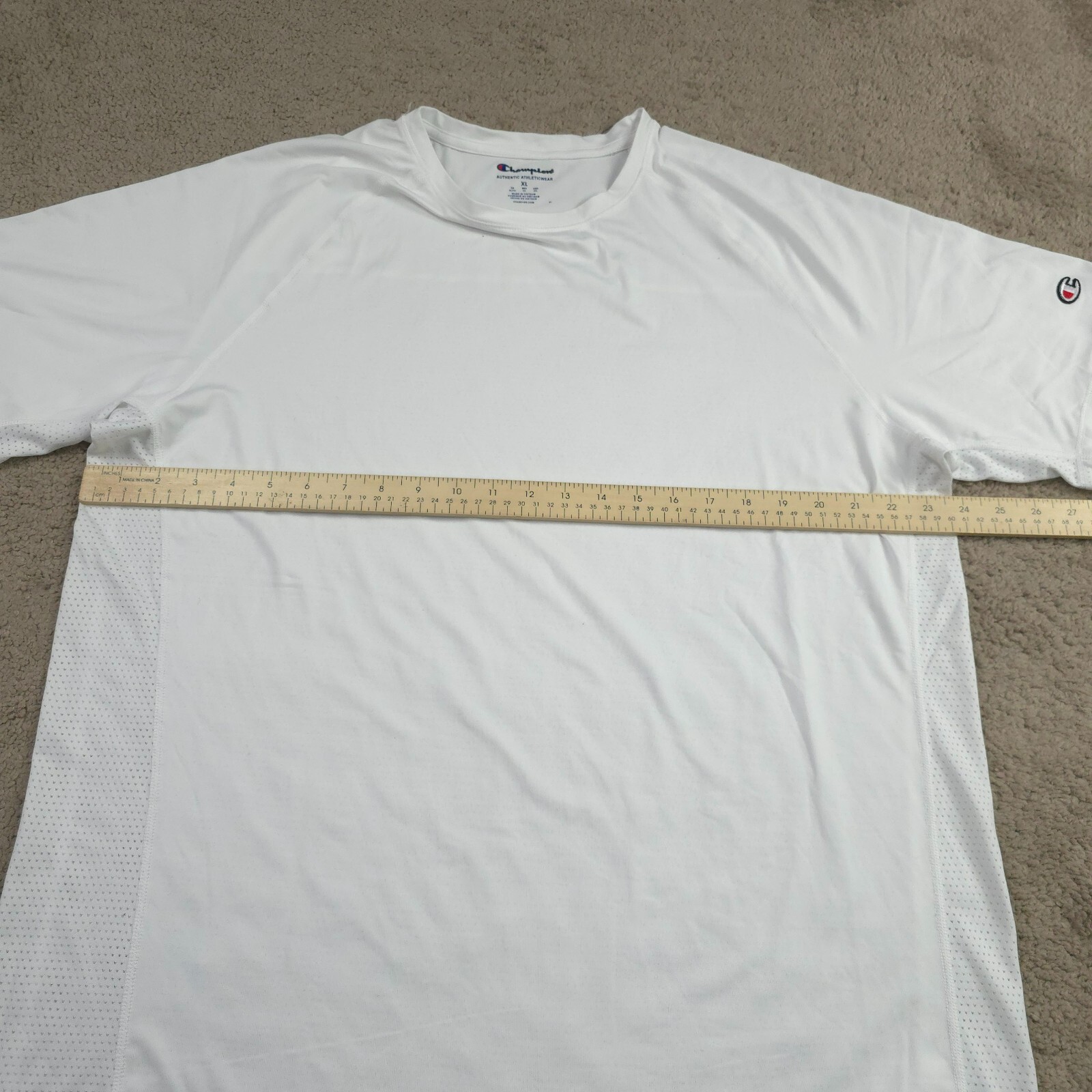Champion Authentic Athletic Wear Men Crew Neck Short Sleeves T-Shirt XL White gallery