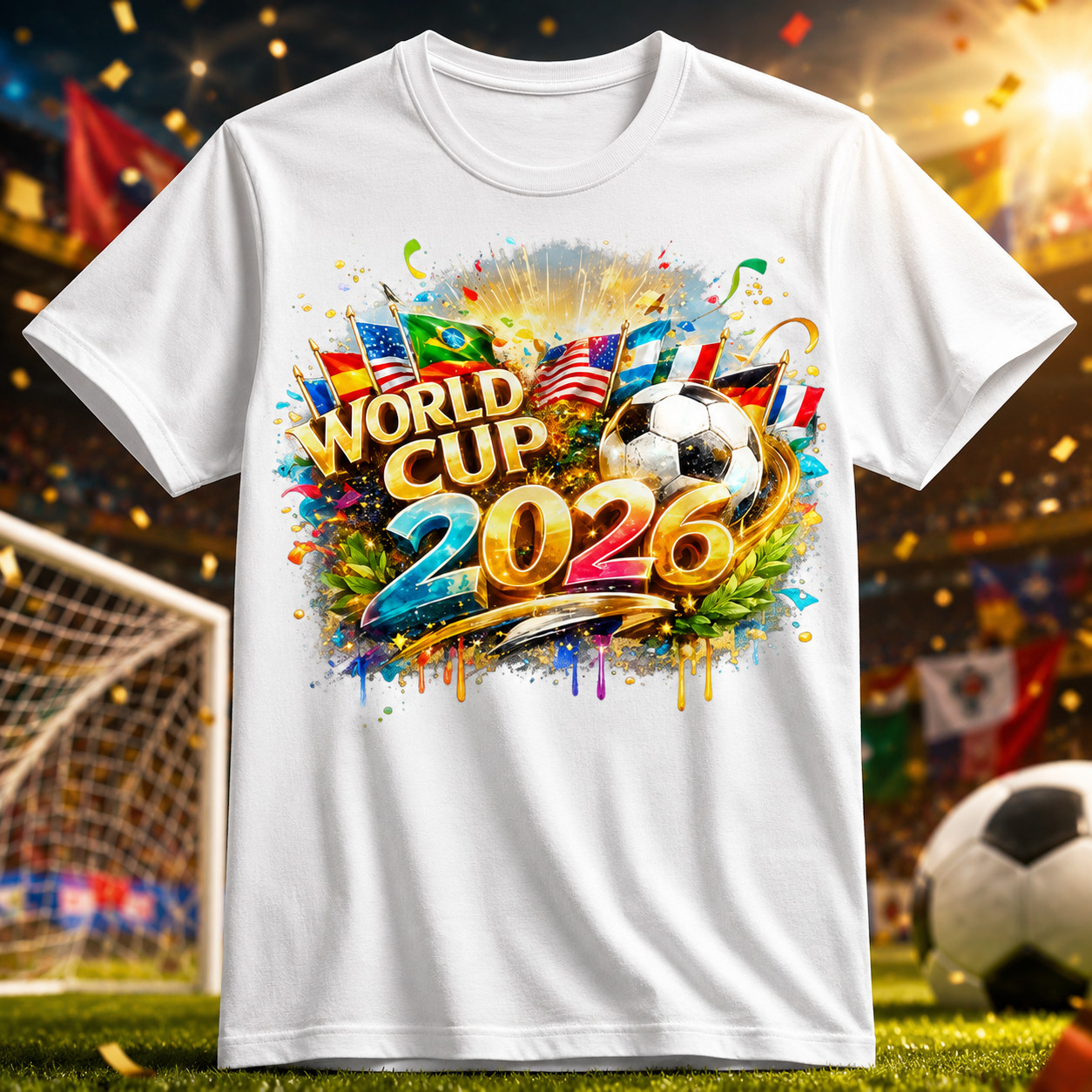 FIFA World Cup Official T-Shirt NWT Soccer Fan Tee All Sizes gallery