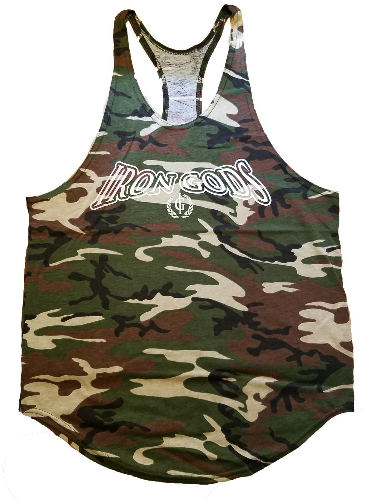 Iron Gods Camo Workout Tank Top Y-Back Tank Gym Apparel Muscle Weight Training gallery