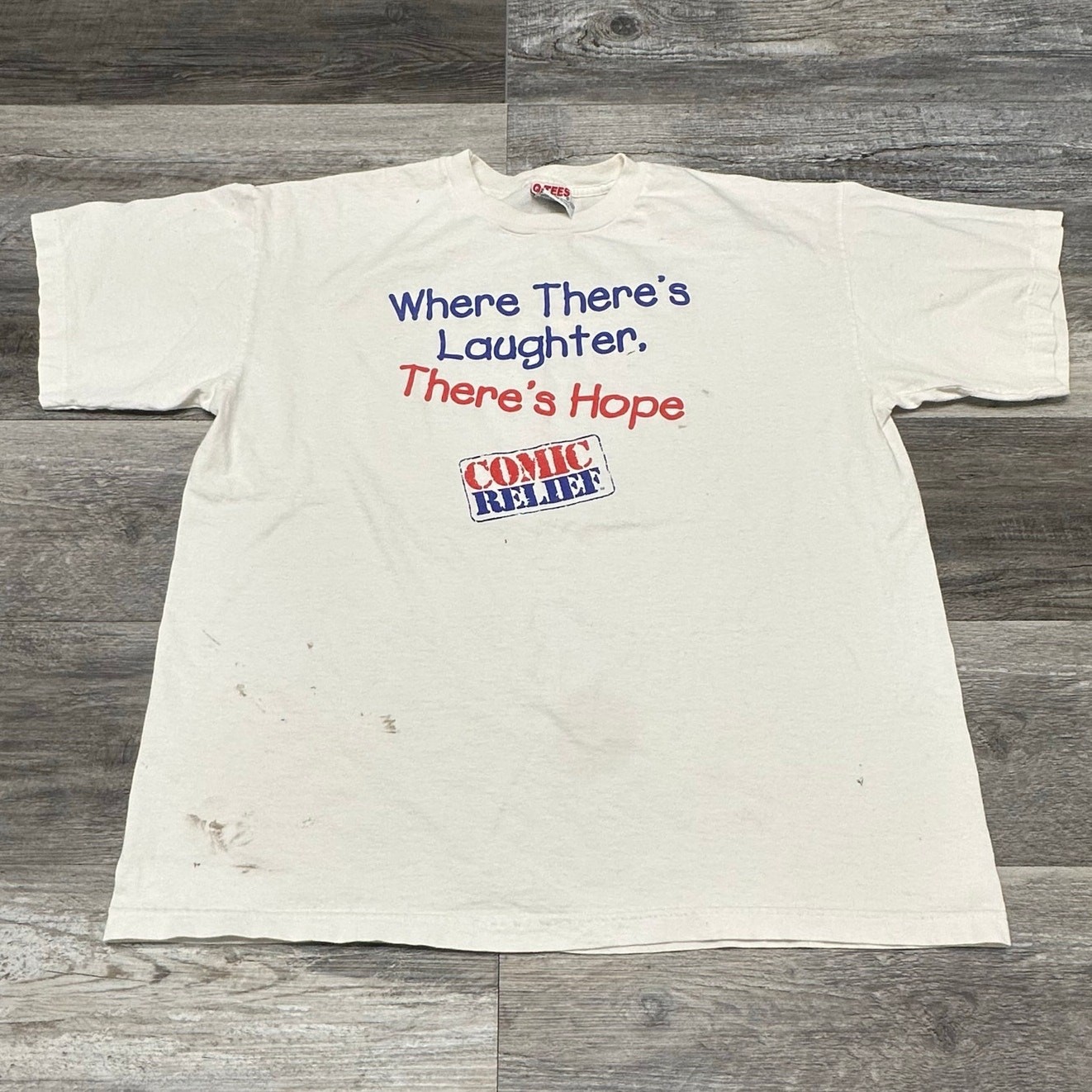 Vintage 80s 90s Comic Relief White Mens XL Inspiration Quotes T-shirt USA Movie gallery