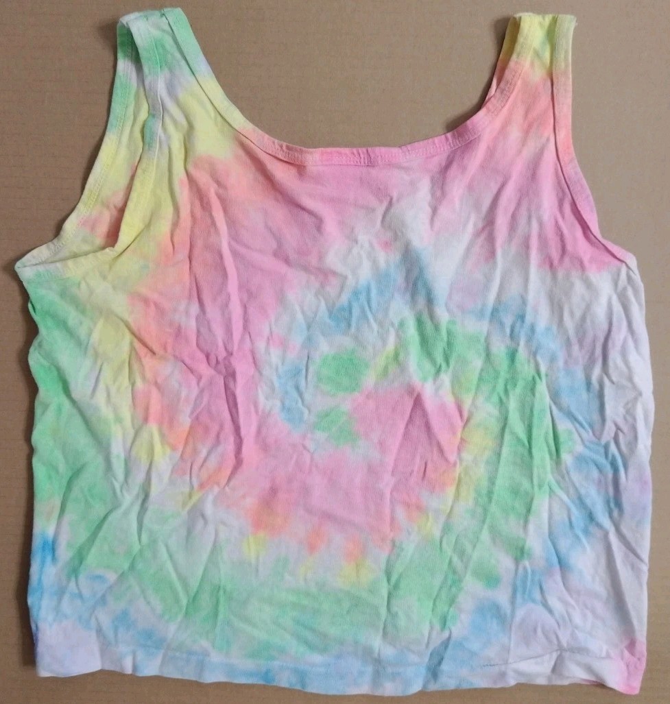 Vtg Clothing For Cool People Made In USA Osfa Tank Tie-dye 20 Long Single Stitch gallery