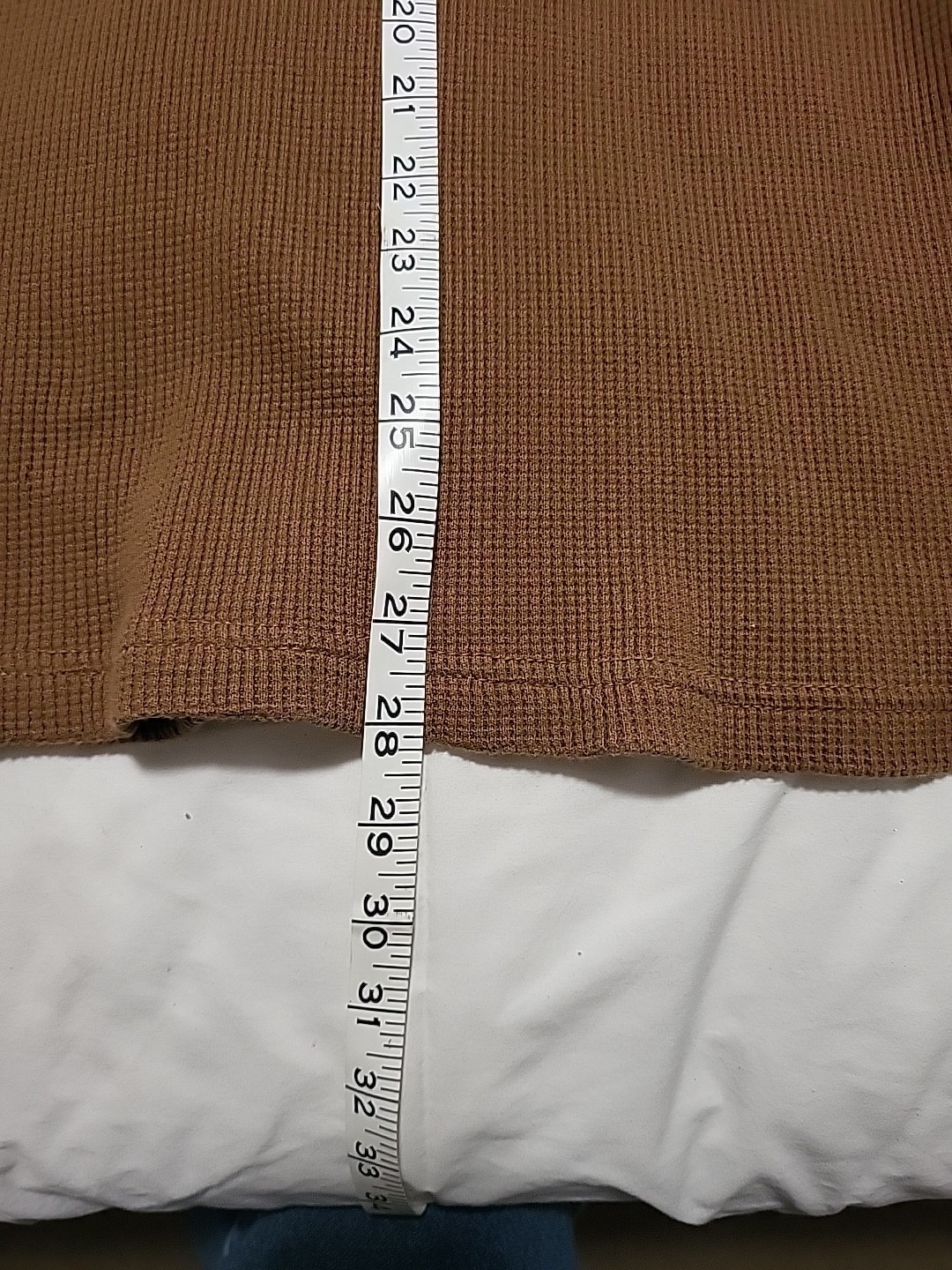 Brooklyn Xpress Brown Embroidered Y2k Vintage Waffle Knit Thermal Size XL gallery