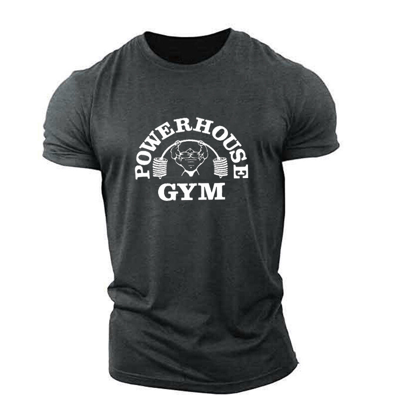 Men's Muscle T-Shirt Bodybuilding Gym Tee Short Sleeve Fashion Workout Shirts gallery