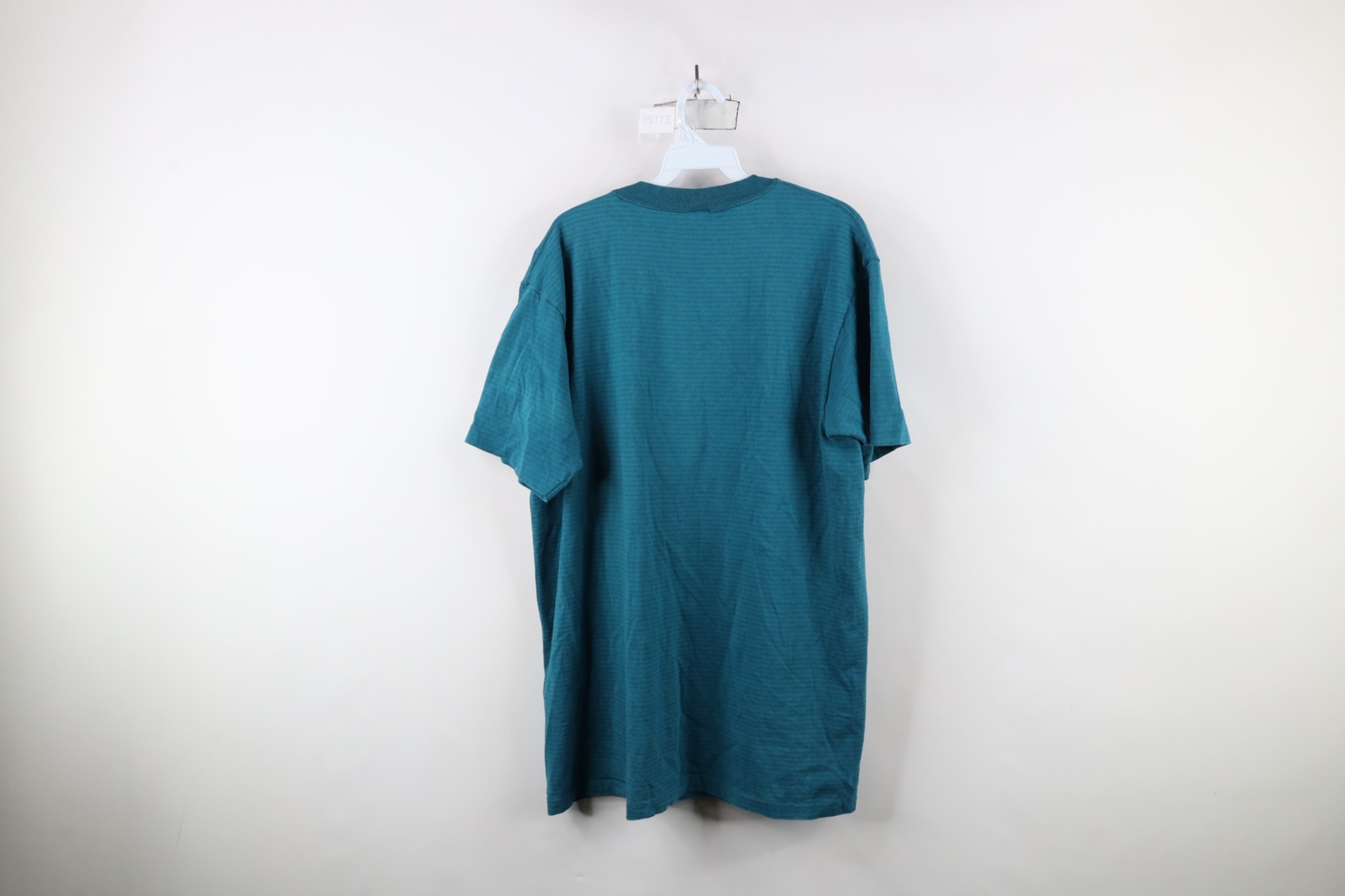 Vintage 90s Streetwear Mens Large Faded Blank Striped Pocket T-Shirt Cotton USA gallery
