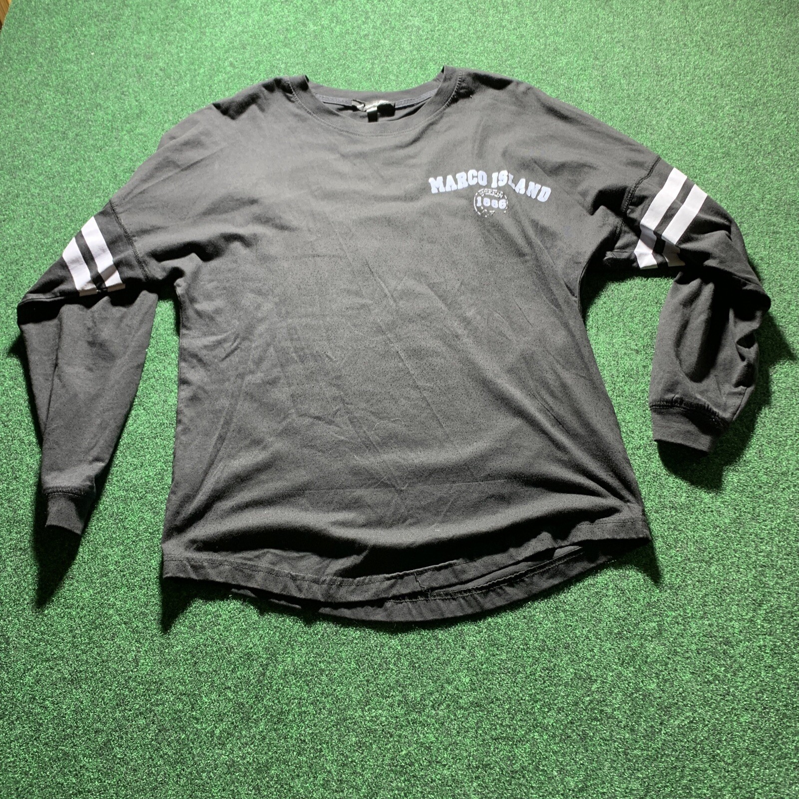Florida Miami MARCO ISLAND Shirt MEDIUM Black Long Graphic Spirit Jersey Style gallery