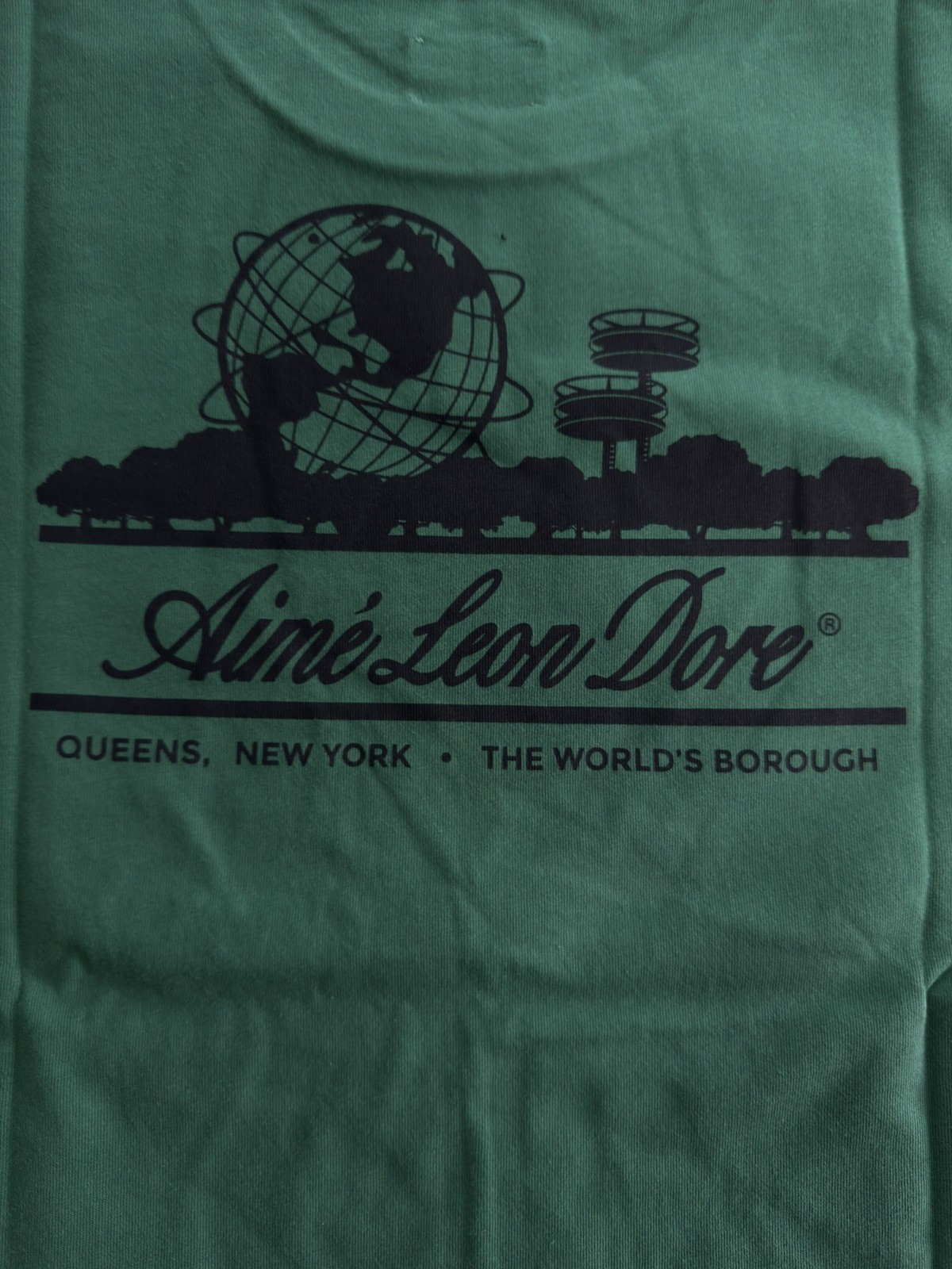 Aime Leon Dore Unisphere Pine Green Unisphere Print Size EXTRA LARGE XL ALD gallery