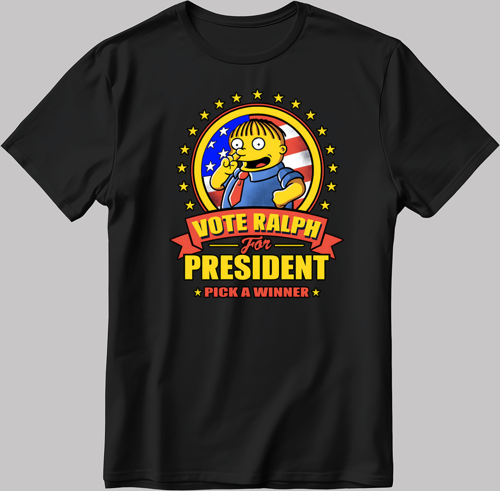The Simpsons, Simpson Characters Short Sleeve White-Black Men’s / Women N580