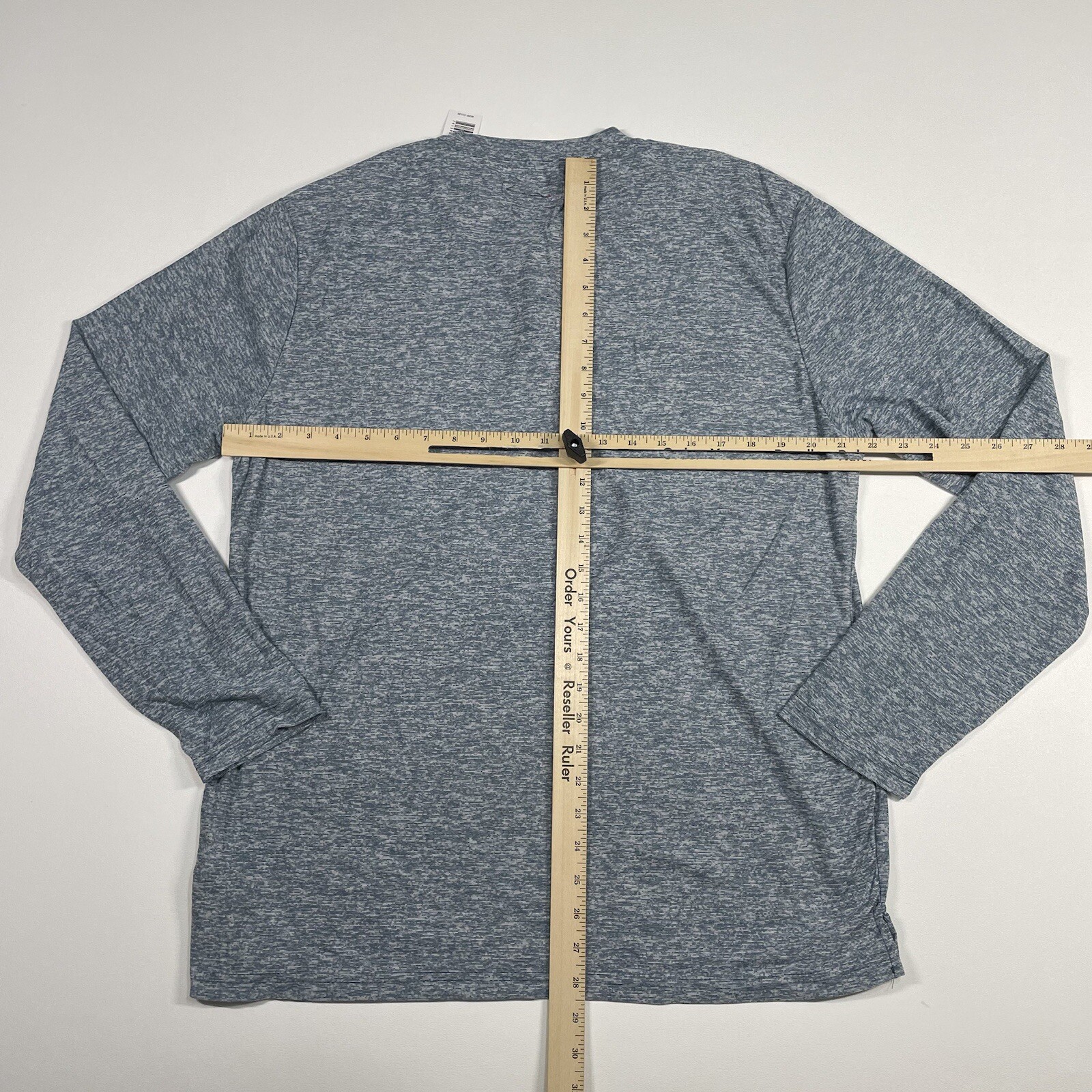 Bruno Milano Shirt Men’s XL Corsair Blue Long Sleeve Super Soft Henley Tee NEW gallery