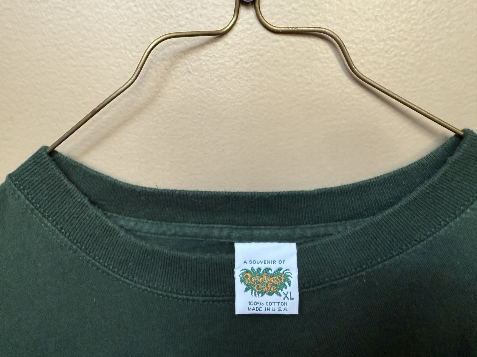 Vintage 90s Rainforest Cafe Orlando Men’s T Shirt Green Size XL USA gallery