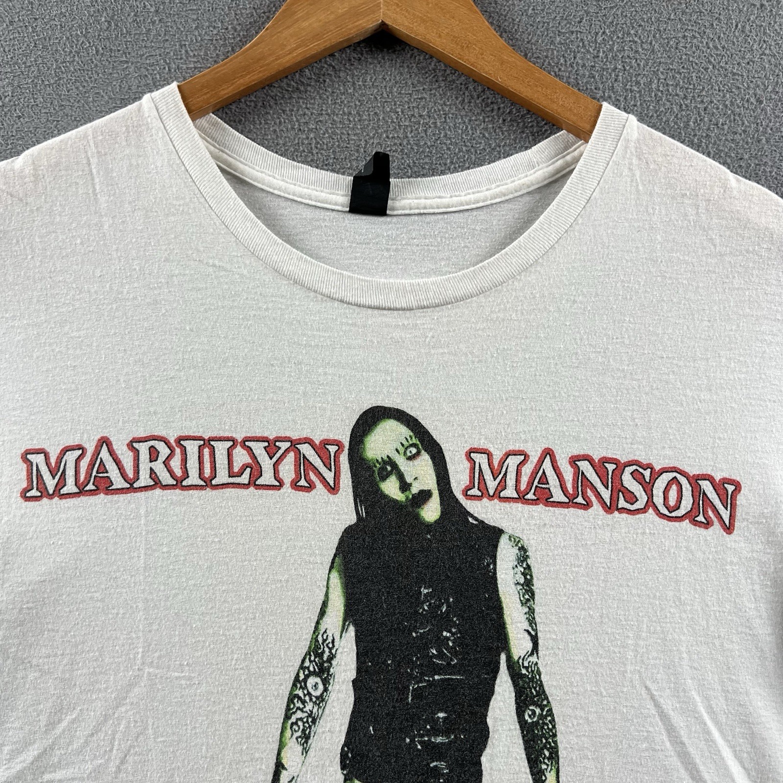 Marilyn Manson Antichrist Superstar Shirt Mens Large White Bravado Vintage Rap T gallery