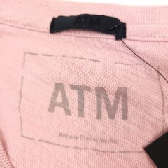 $150 ATM Long Sleeve Destroyed Dawn & Eucalyptus Slub Jersey T-Shirt Men’s Small