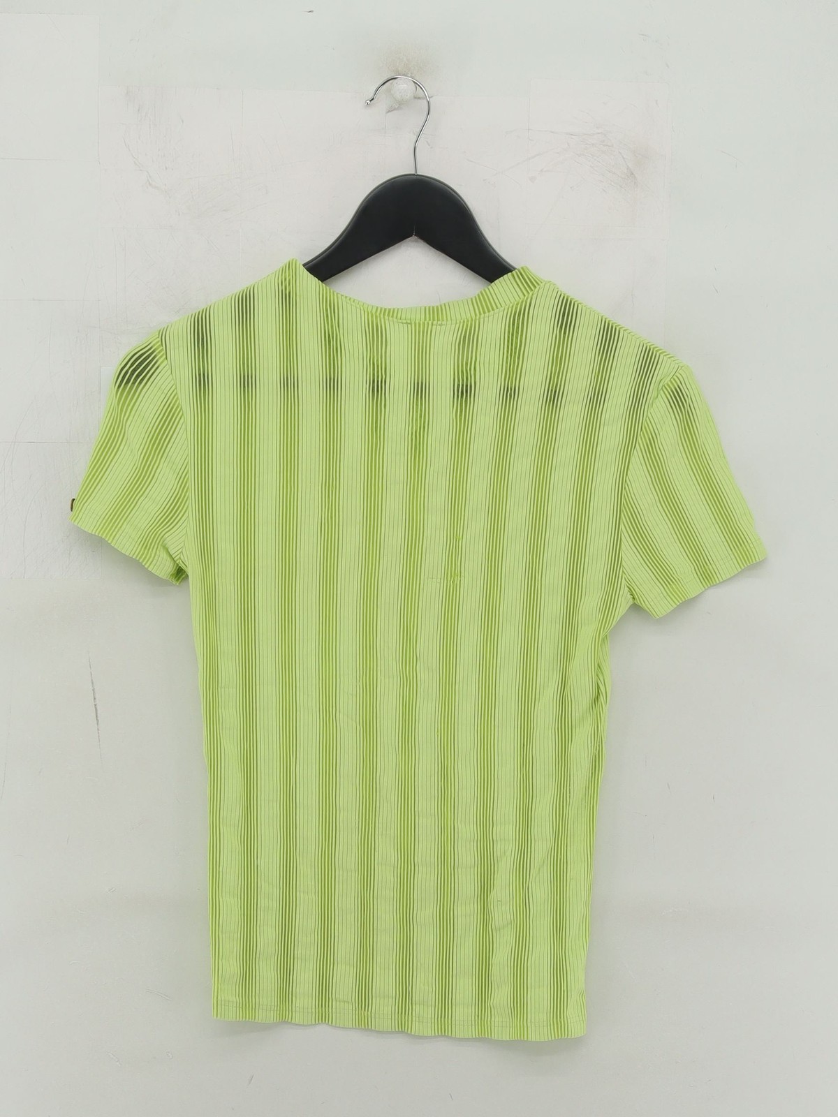 Olaf Benz Men's T-Shirt S Green Striped Polyamide with Elastane Basic gallery