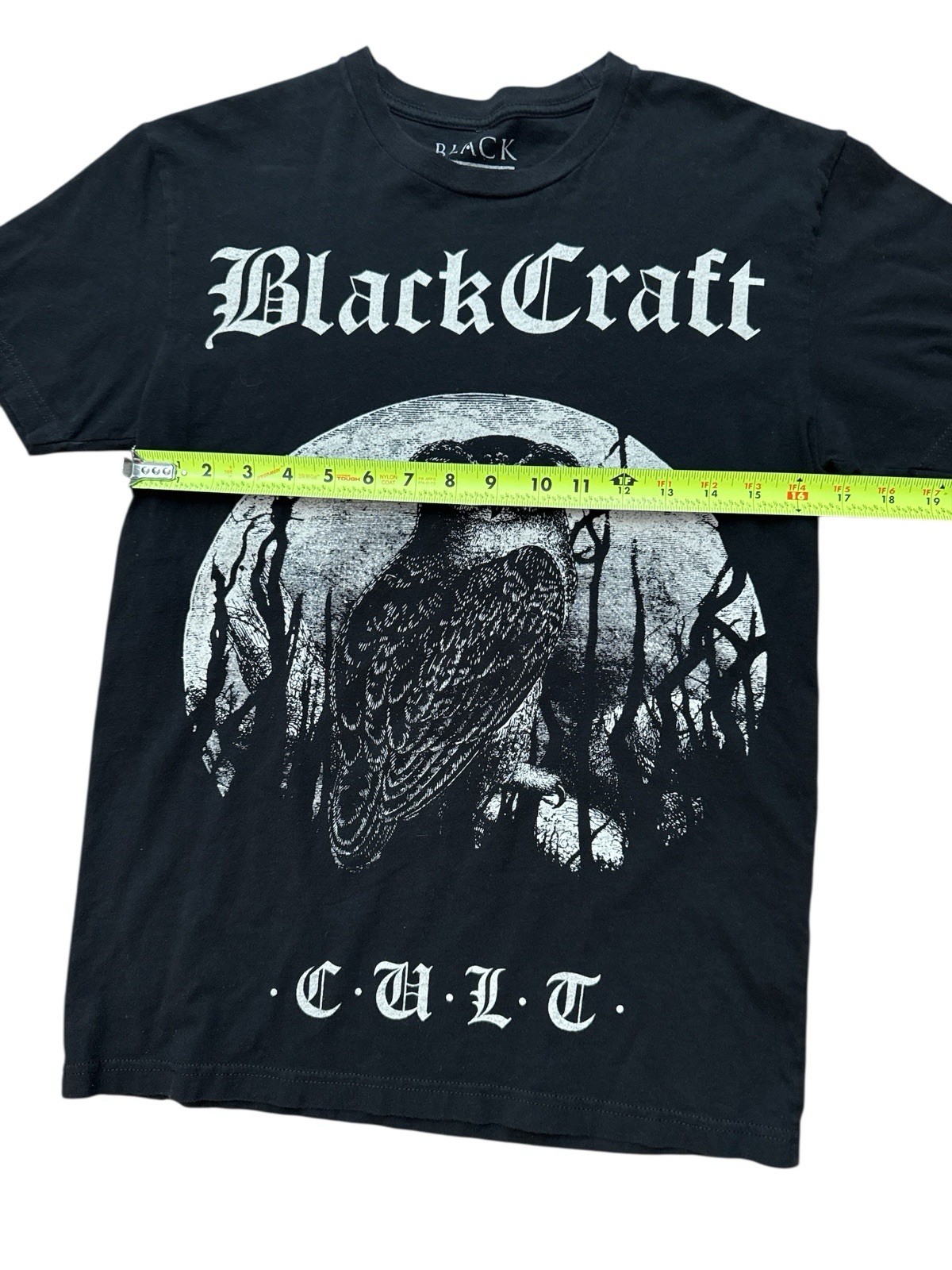 Black Craft Cult Men’s Unisex T-Shirt Size Small Owl Moon Shirt Witchcraft gallery