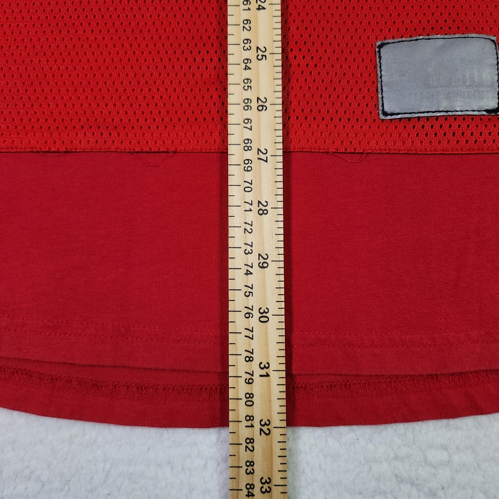 Vintage Rocksmith T-shirt Large Red Streetwear Mesh Kangaroo Pocket Made In USA gallery