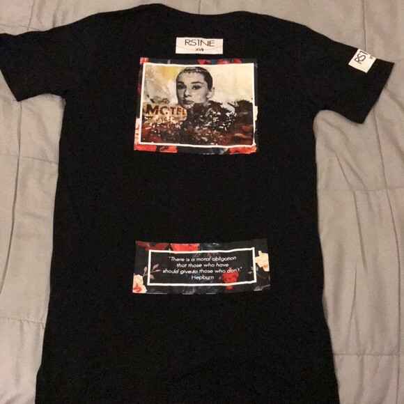 Rise As 1ne "Floral Quote Tee" Men’s Black T-Shirt gallery
