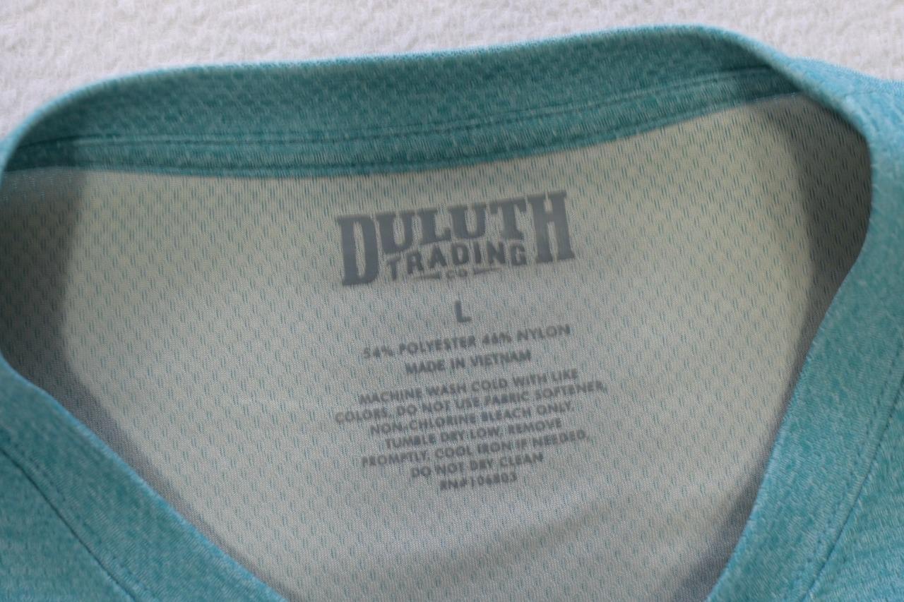 Duluth Trading Co. Wicking Polyester Nylon Shirt Baselayer Blue Mens Large gallery