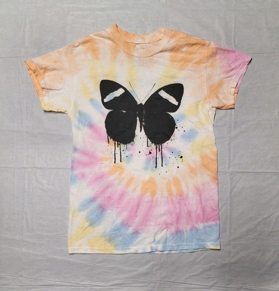 Ed Sheeran Mathematics Butterfly Tour Band Tie Dye T Shirt Men’s Size Small