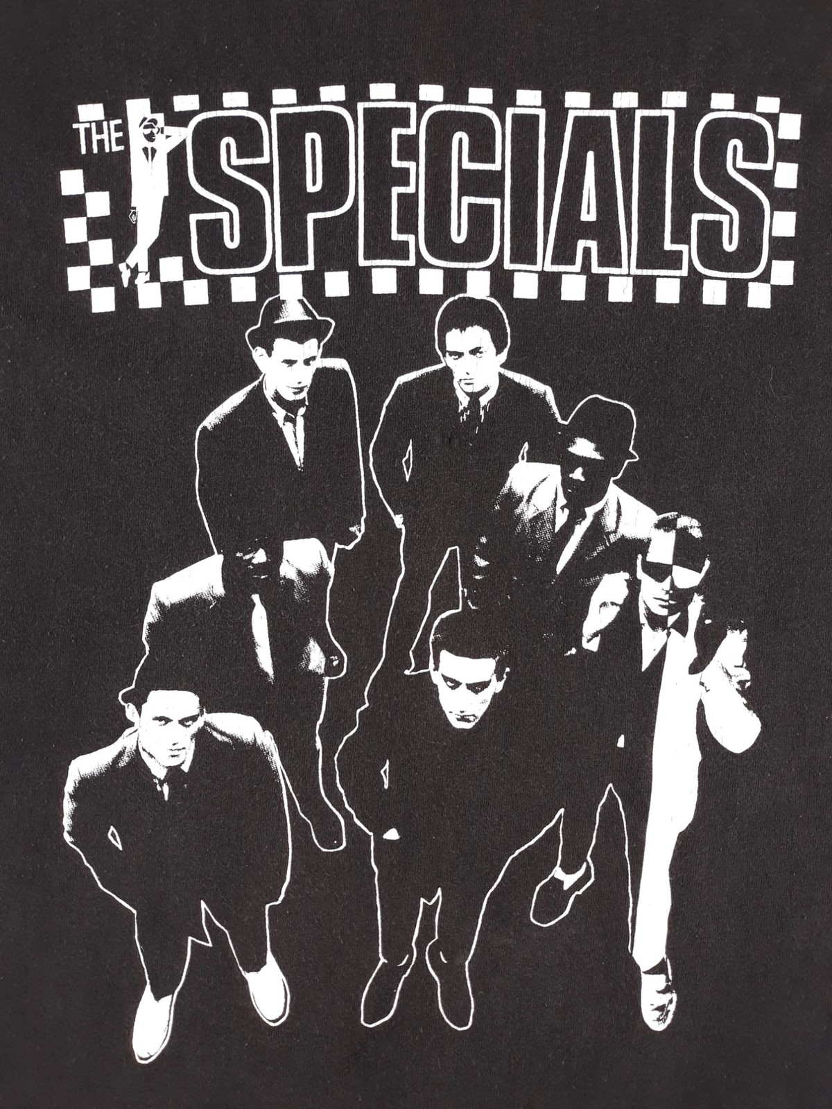 Vintage THE SPECIALS 2-TONE SKA T-shirt 90s UK Band Punk Oi Madness Black sz XL gallery