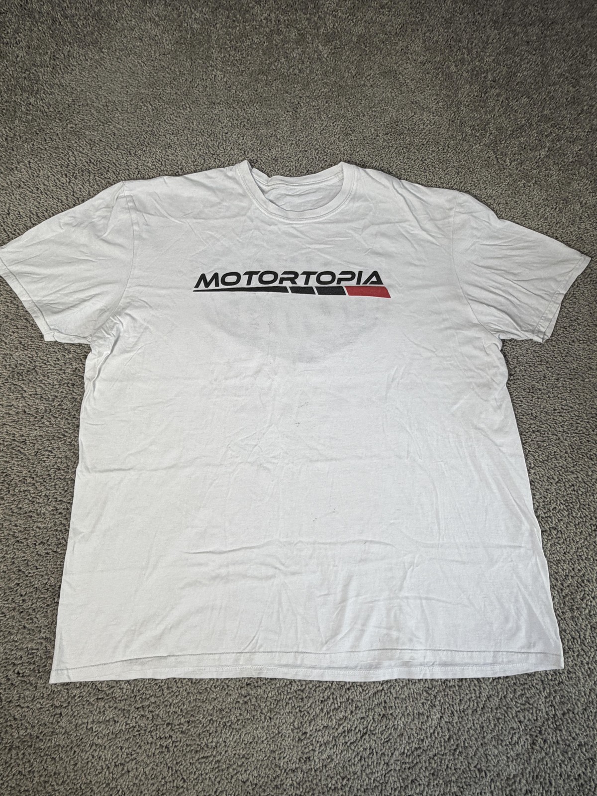 Motortopia Shirt Mens 2XL White Street Trucks Show Off Series Back Print gallery