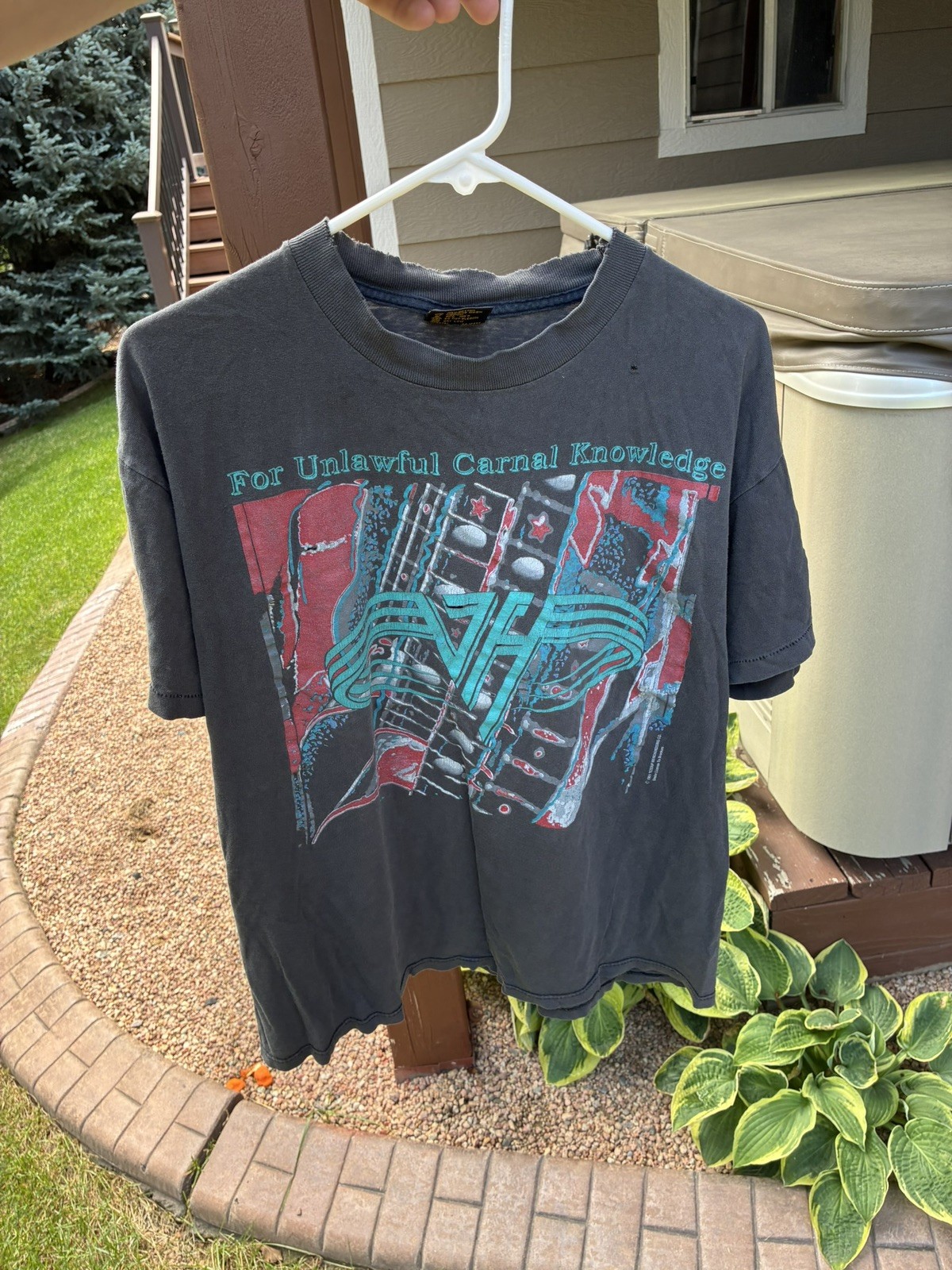 1991 Van Halen For Unlawful Carnal Knowledge Shirt Brockum worldwide size large