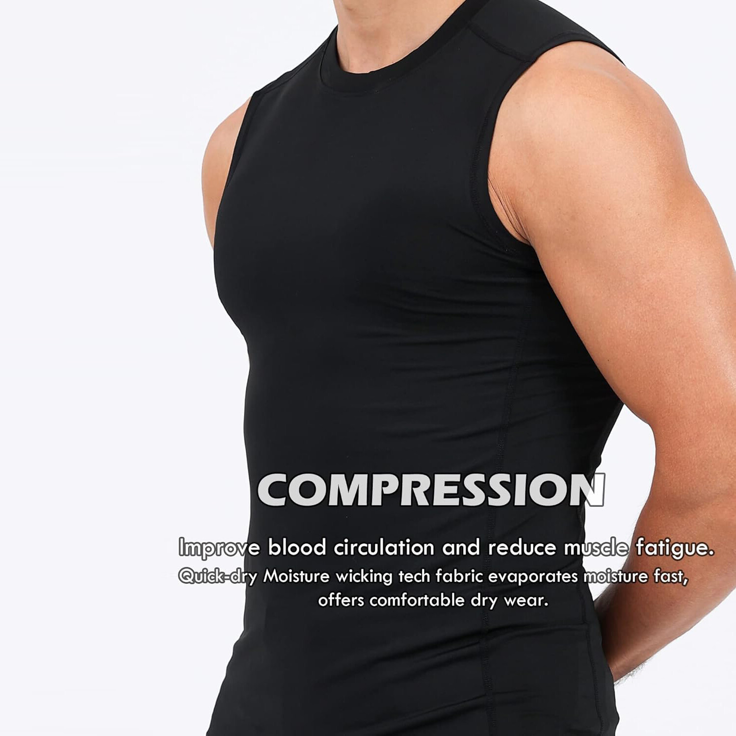 Shaperluv - Shaperluv Male Shaper Tank Chest Gynecomastia Compression Tank Tops gallery