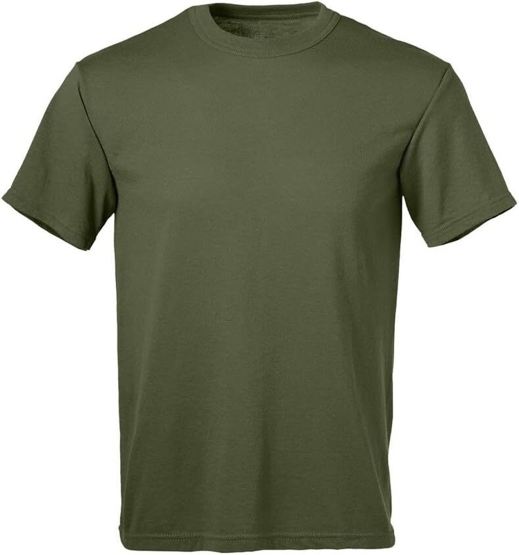 Soffe Men’s 3-Pack USA Poly/Cotton Military Tees – Vintage Style Crewneck Shirts