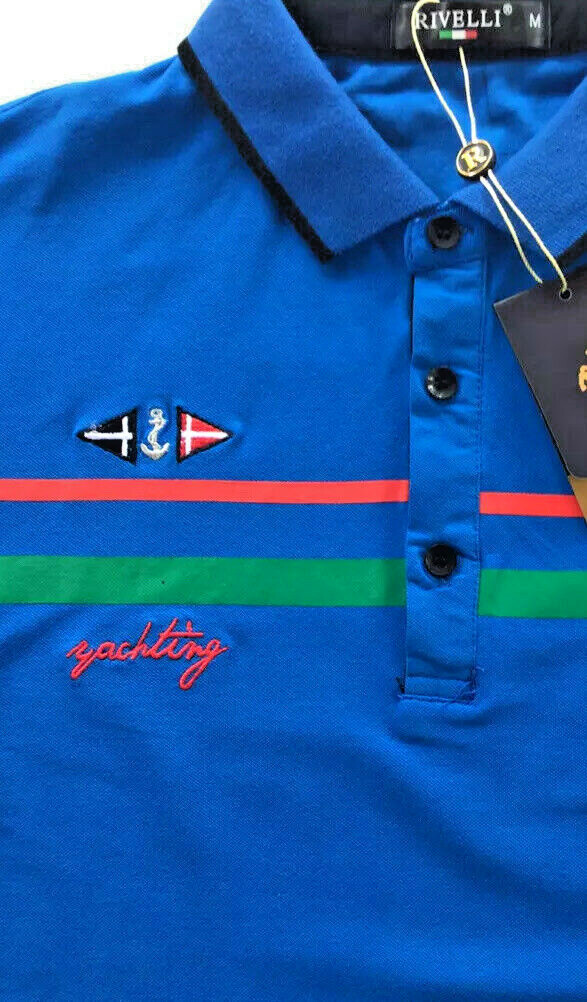 Men’s Premium Polo Shirt,Italian Style,Modern,Slim Fit,Spandex.M to XL.…E1.B gallery