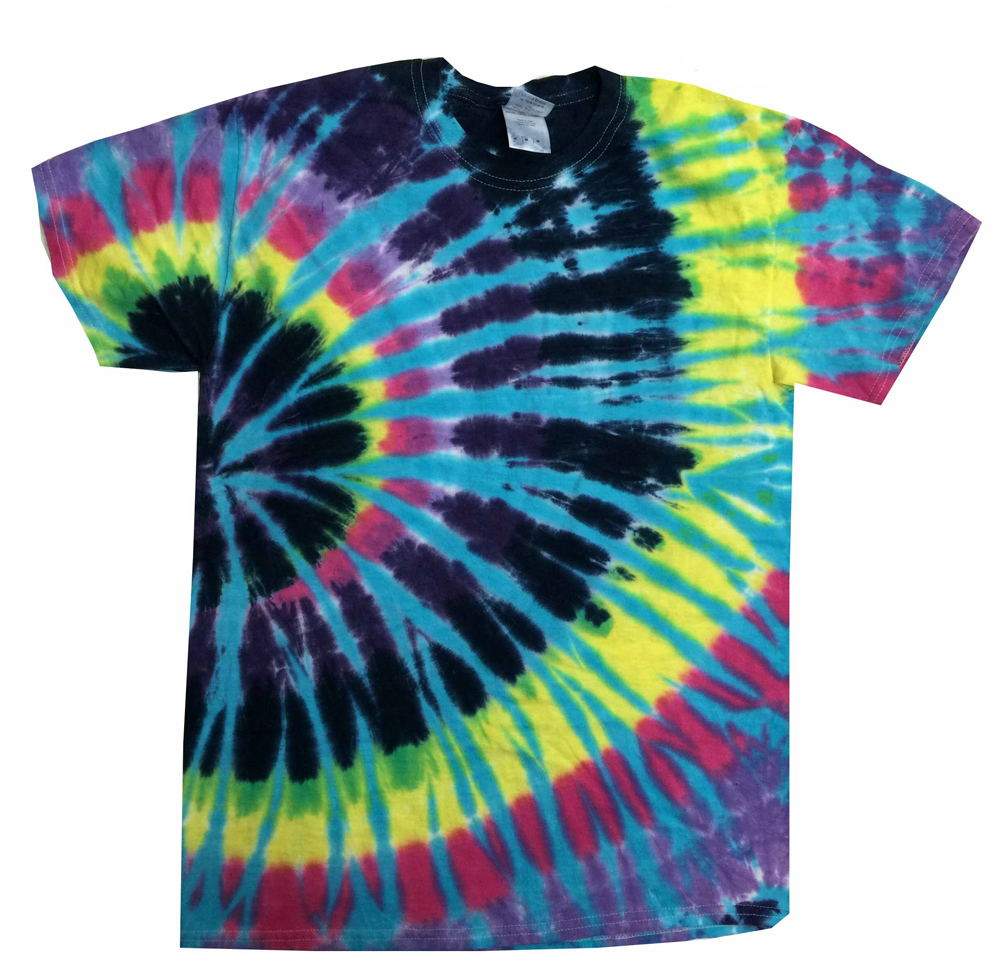 Tie Dye T-Shirts Multi-Color Flashback Kids & Adult Sizes Cotton Colortone gallery
