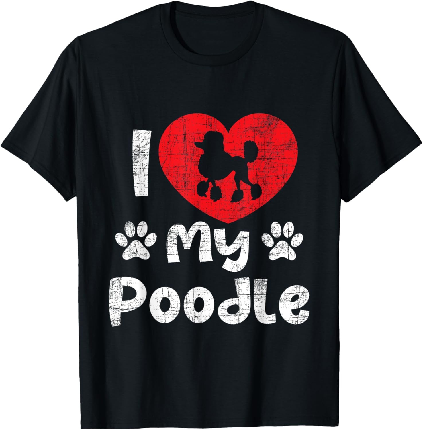 I Love My Poodle - Dog Lover Puppy Pet Trainer Breeder T-Shirt gallery
