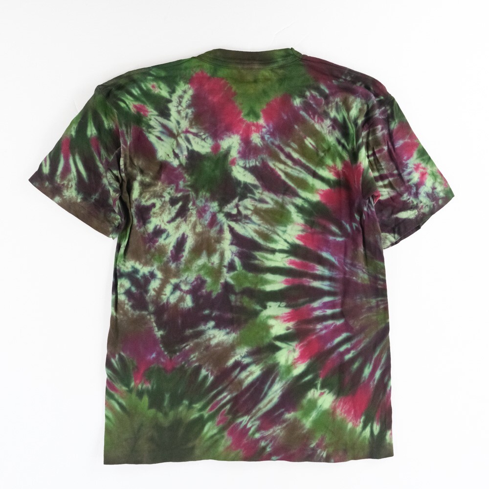 NWOT Single Stitch T-Shirt Blank Hand Tie Dyed Wheel Multi S/S Hering Sz. M 37' gallery