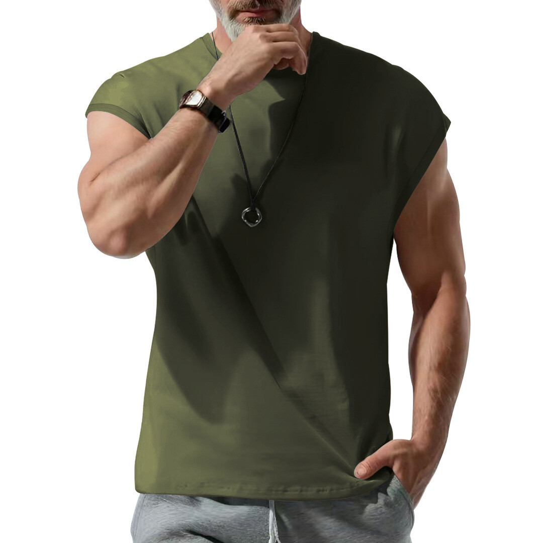 Mens Muscle Gym T-Shirt Sport Casual Tank Top Summer Fitness Cap Sleeve Vest Tee gallery