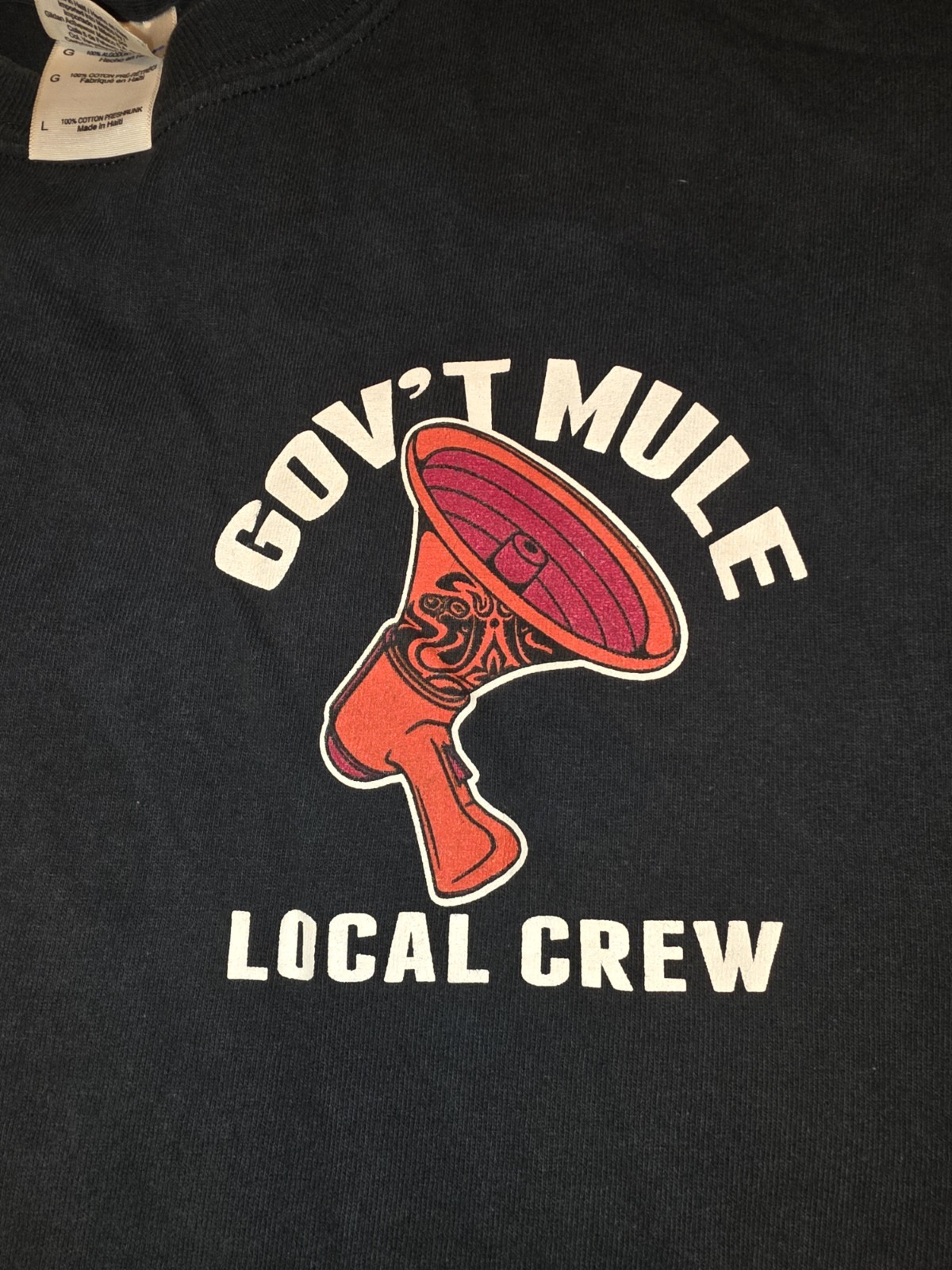 Gov't Mule Band T-Shirt Men L Black Excellent Rock Tee gallery