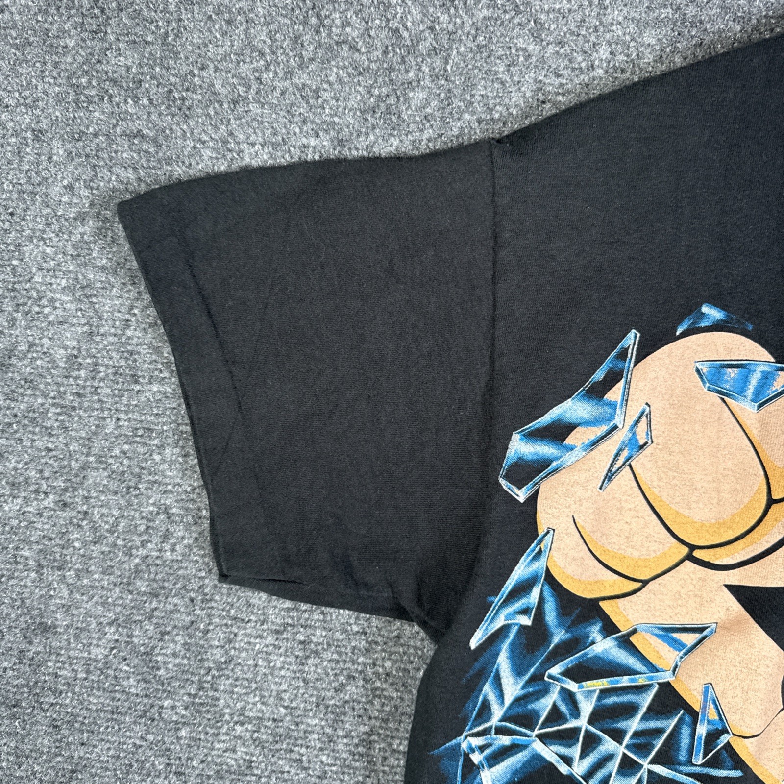 Vintage Astro Boy Shirt Mens Medium Black 90s Shattered Glass Cartoon RARE USA gallery