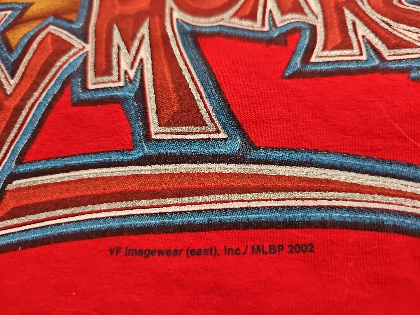 RALLY MONKEY 2002 World Series Anaheim Angels Lee Sport Candy Apple Red Tee 2XL gallery