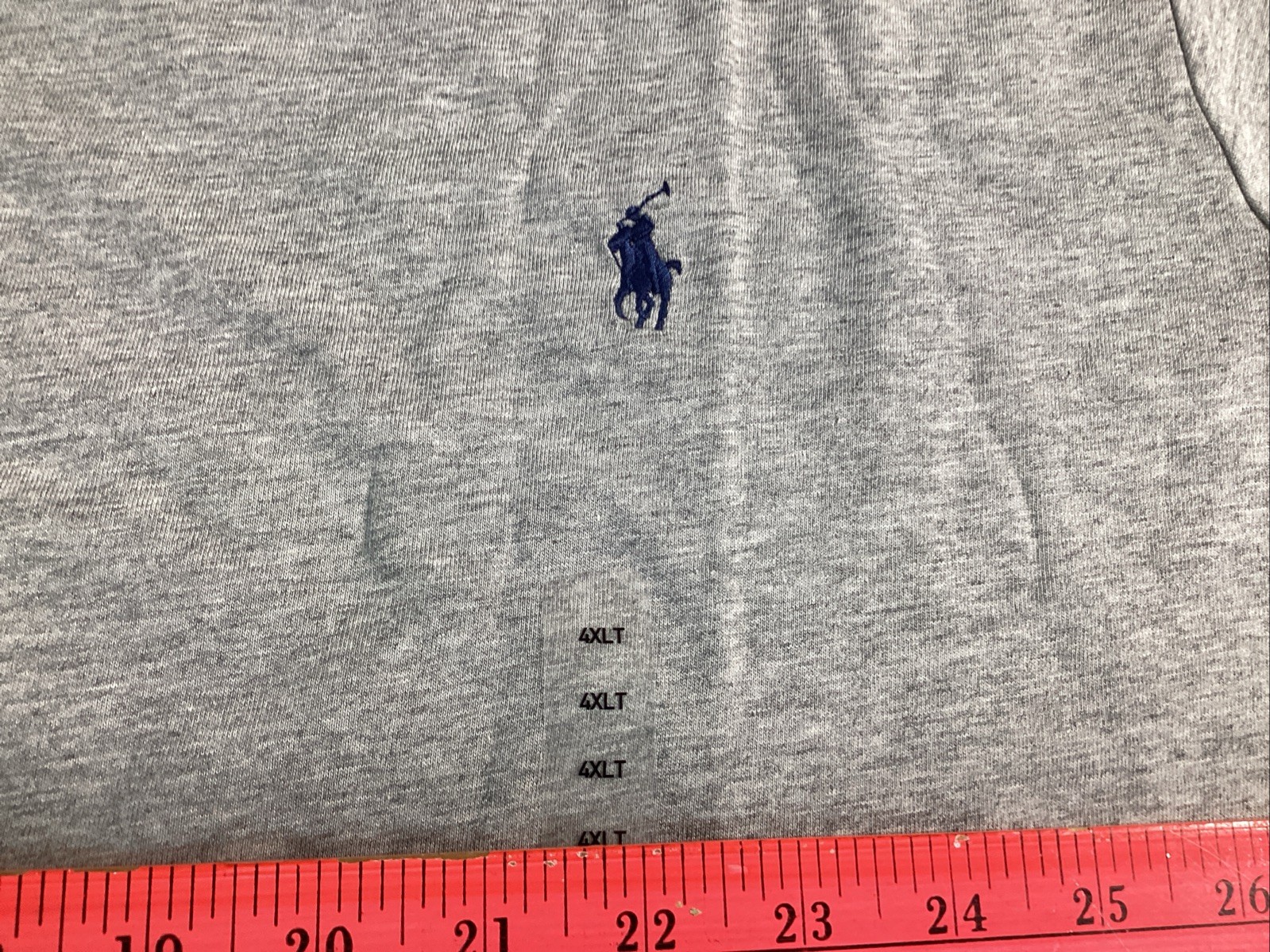 Polo Ralph Lauren Mens Gray 4XLT Cotton Long Sleeve T-shirt Classic Fit gallery