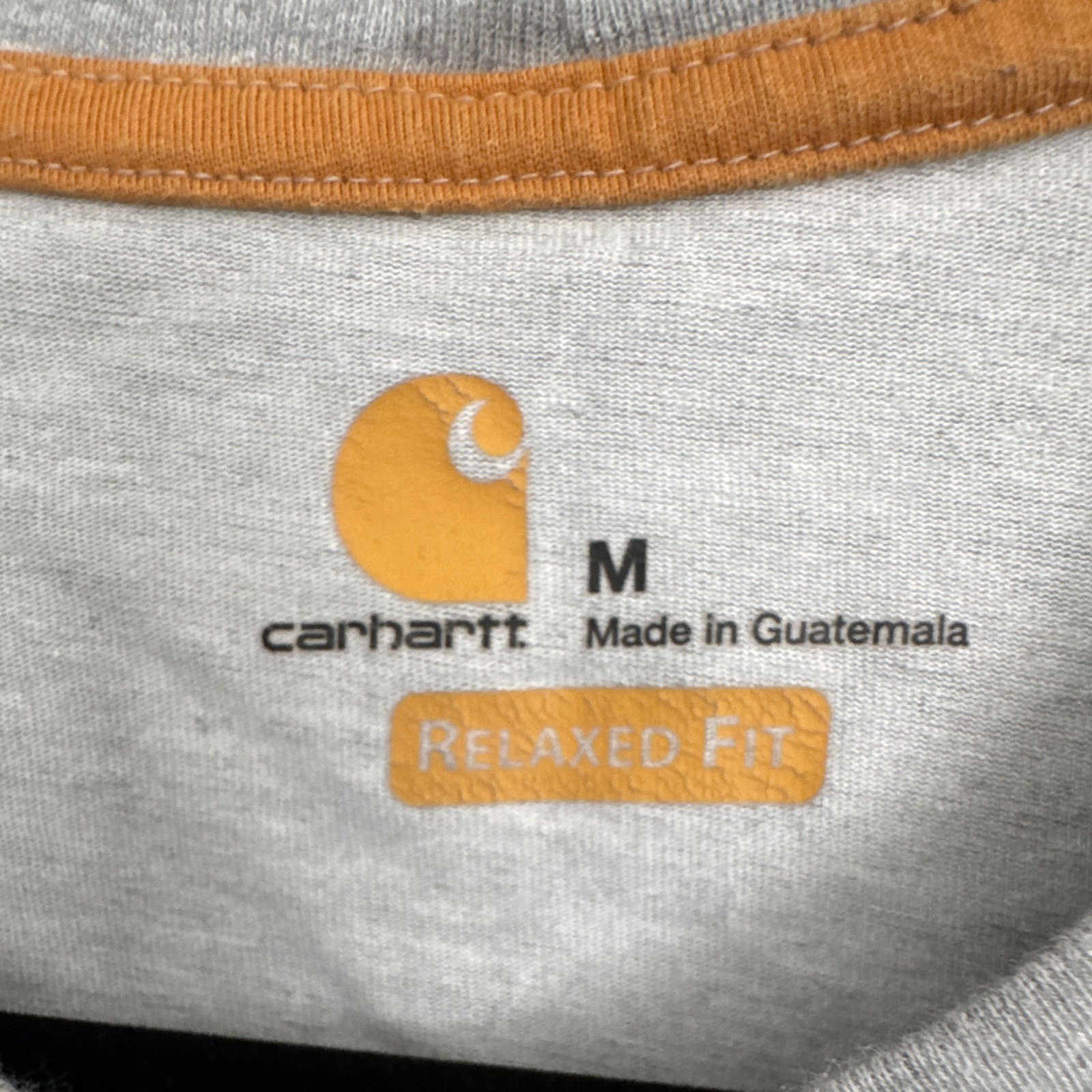 Carhartt Men's Gray Pocket Logo Crew Neck Short Sleeve Jersey Tee Shirt M gallery