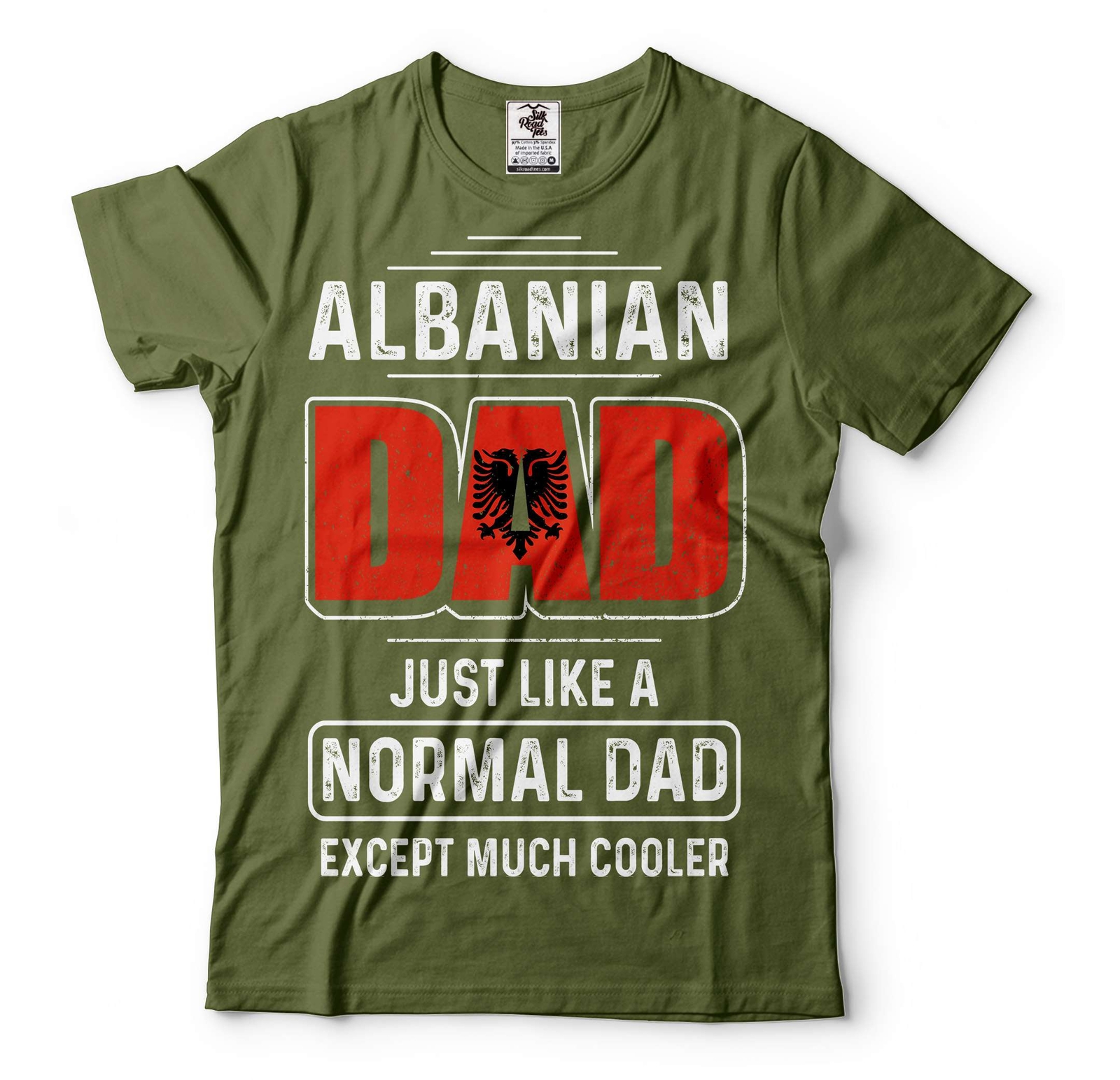 Mens Albanian Dad T-shirt Father's Day Gift Albanian Patriotic National Shirt gallery