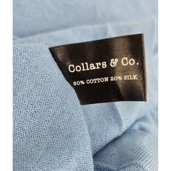 NWT Collars and Co Lucca Luxury Touch Cotton And Silk T-Shirt Blue Size 2XL