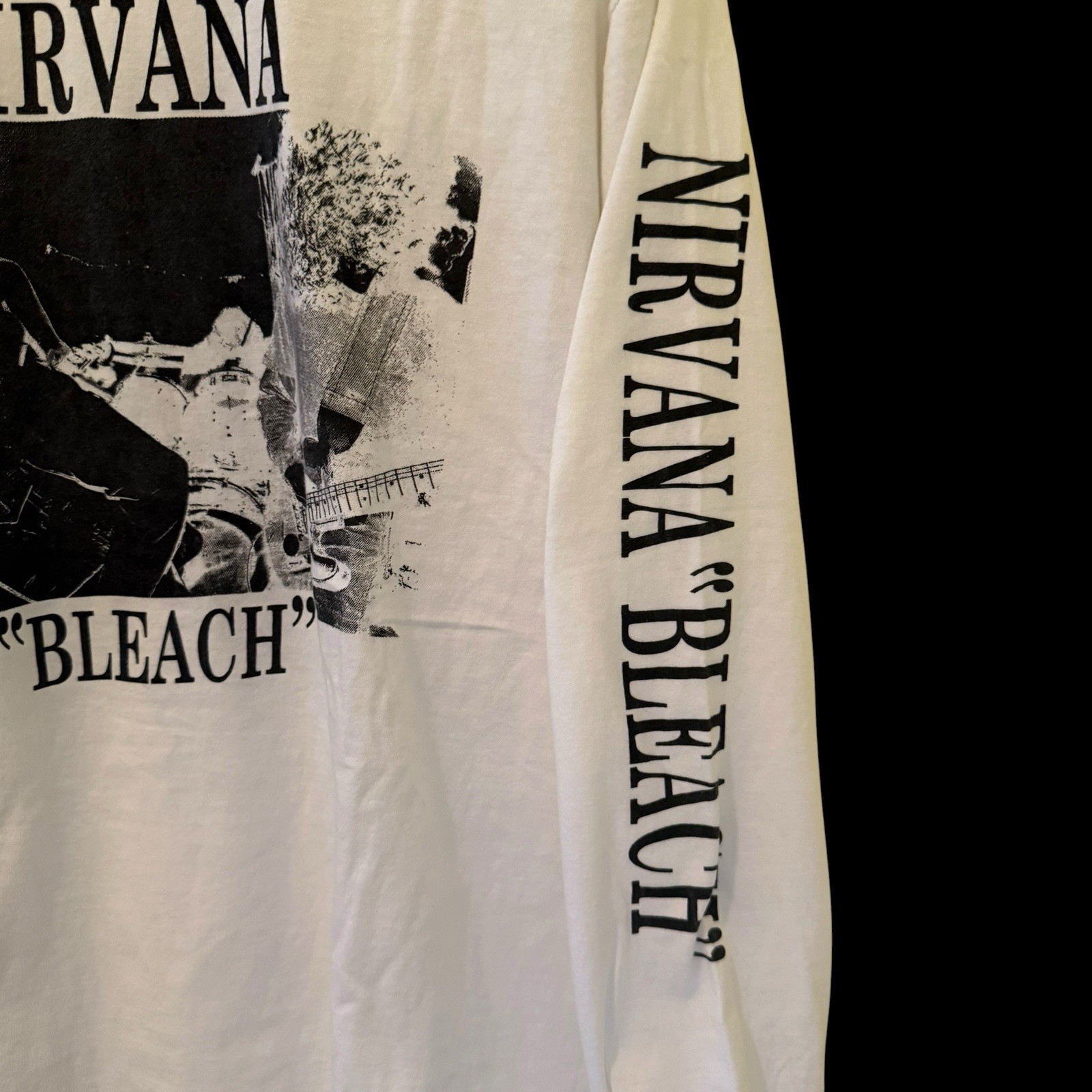 Nirvana BLEACH VTG Kurt Cobain Sub Pop Long Sleeve Grunge Band XL Shirt REPRINT gallery