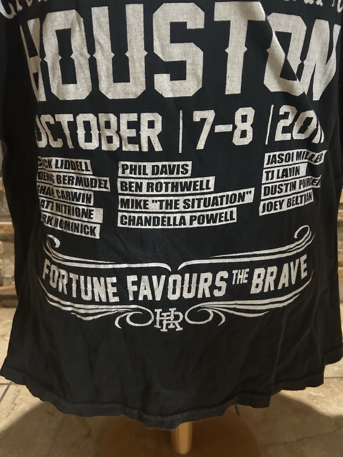 HEADRUSH Chosen Few Fortune Favors The Brave Fight MMA UFC 2011 T-shirt Men’s XL gallery