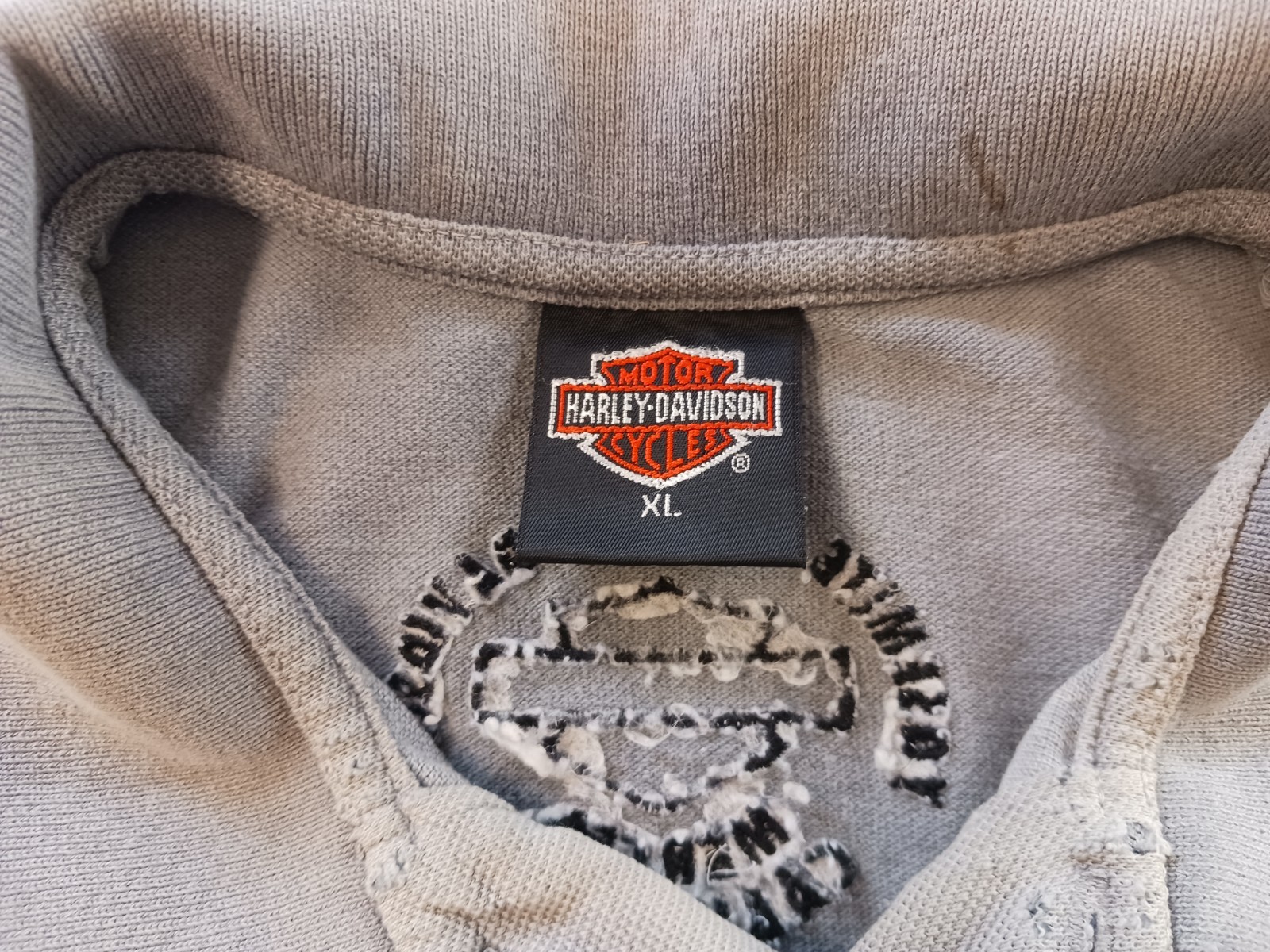 Yosemite Harley Davidson Polo Shirt Merced California Men's XL Gray Embroidered gallery