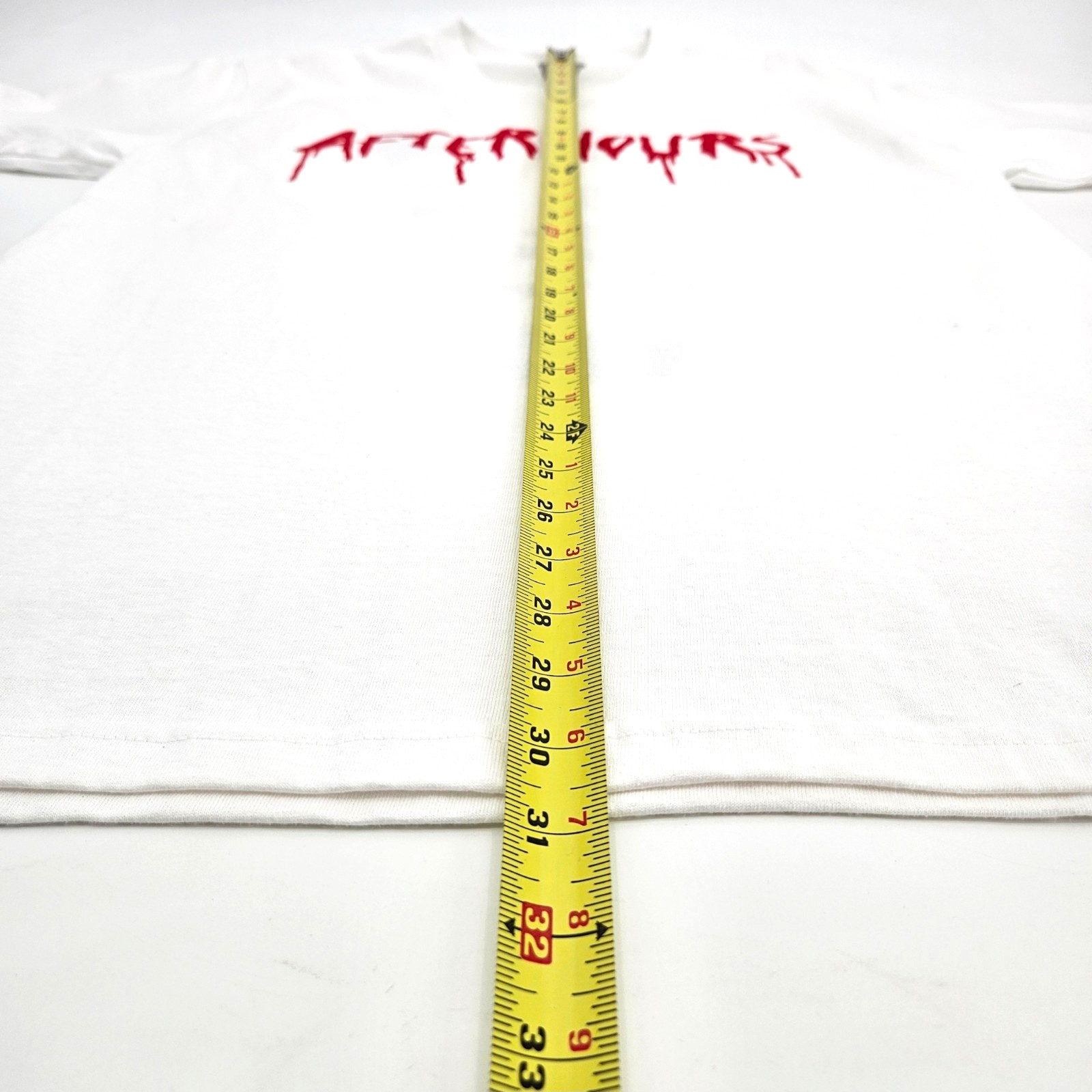 Official The Weeknd x Vlone After Hours Blood Drip T-Shirt White Tee Men's Large gallery